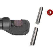 hidraulikus betonacél vágó, tartomány 4-16mm, hossza 430mm, löket 18mm, 60kN, CrMoV pofa