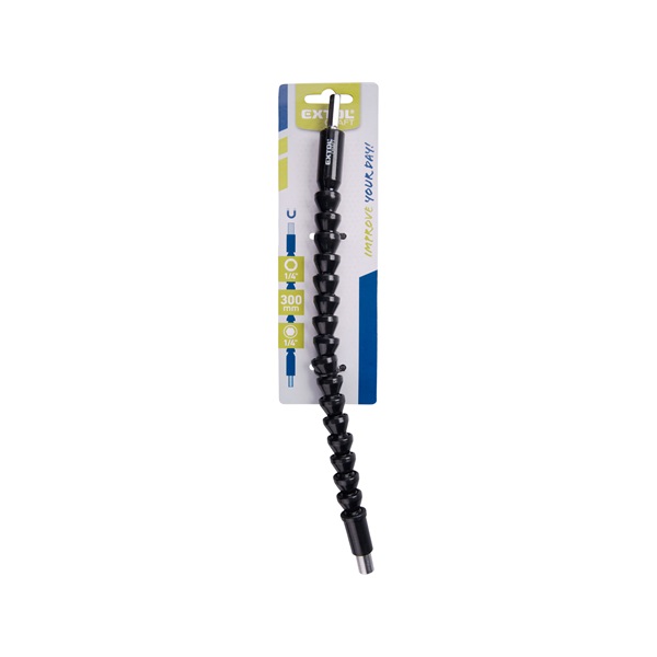 hosszabbító szár, flexibilis, 1/4"×1/4", 300 mm;  mágneses