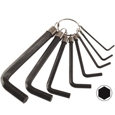 imbuszkulcs klt.; 10 db, (H2-2,5-3-4-5-6-8-10-12-14 mm)