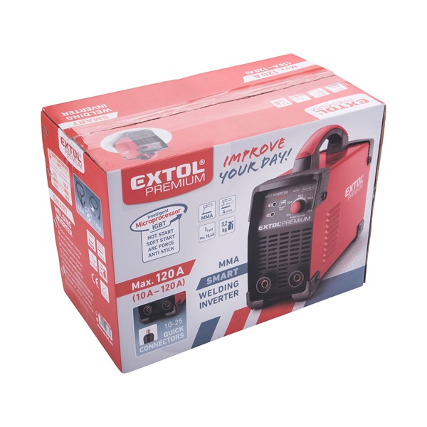 inverter hegesztő készülék, 120A, munkakábel+földelőkábel