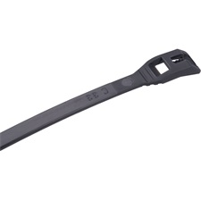 kábelkötegelő 7,6×370mm 50db, EXTRA, fekete nylon; UV-, sav- és lúgálló