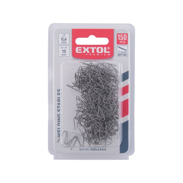 kapocs, `M` forma, 0,6 mm, szélesség: 15 mm, hossz.: 30 mm, 150 db