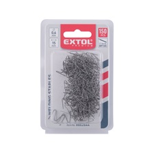 kapocs, `M` forma, 0,6 mm, szélesség: 15 mm, hossz.: 30 mm, 150 db