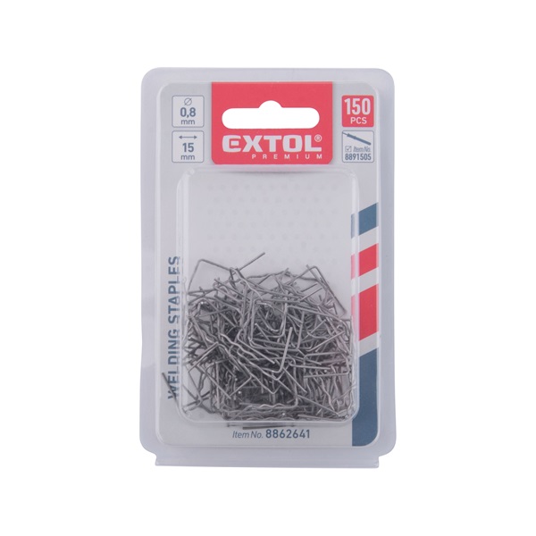 kapocs, kis hullám, 0,8 mm, szélesség: 15 mm, hossz.: 30 mm, 150 db