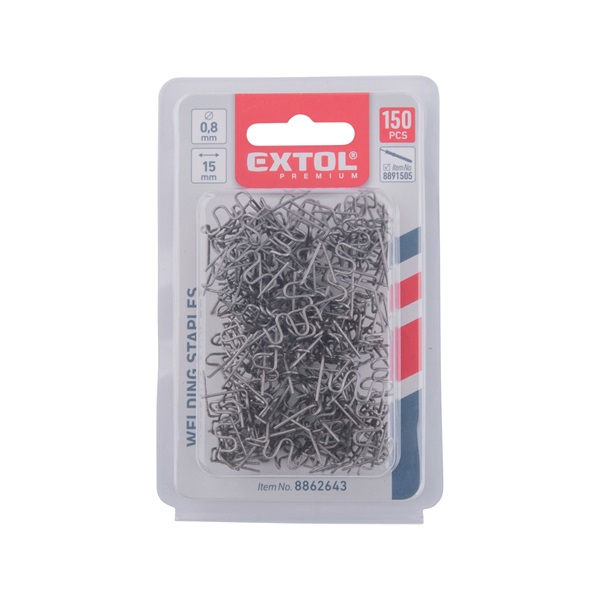 kapocs, nagy hullám, 0,8 mm, szélesség: 15 mm, hossz.: 30 mm, 150 db