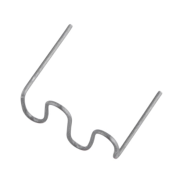 kapocs, nagy hullám, 0,8 mm, szélesség: 15 mm, hossz.: 30 mm, 150 db