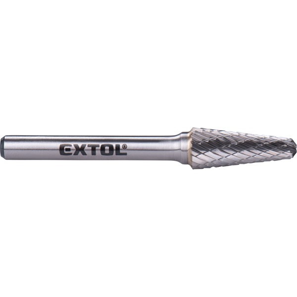 keményfém turbómaró (rotormaró), kúpos, kerek orrú, átmérő 10×25mm/szár 6mm, keresztfogazás