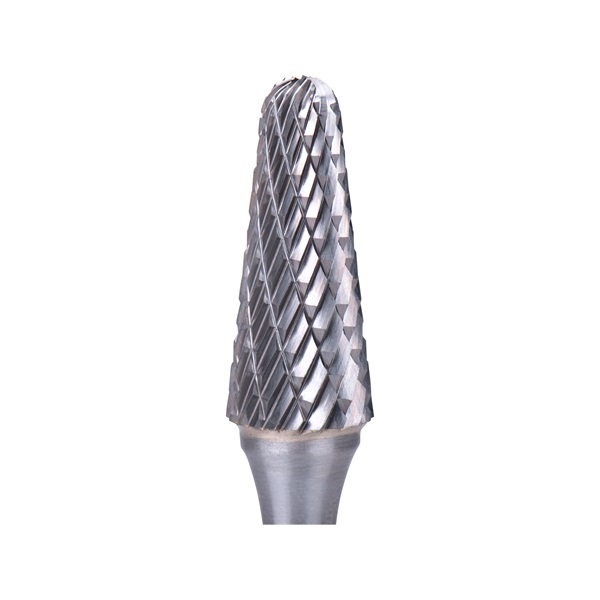 keményfém turbómaró (rotormaró), kúpos, kerek orrú, átmérő 12×28mm/szár 6mm, keresztfogazás