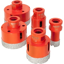körkivágó csempére klt. 5 db, gyémánt vágóél; 20-68mm × M14, sarokcsiszolóba fogható