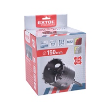 körkivágó téglához, SDS Plus befogás; 150mm, M22×170mm hosszúságú szár