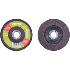 lamellás csiszoló acél, Alu, műa. és fa munkadarabok csiszolására, 125×22mm; P40, kúpos, max.:12.200 ford./perc, EN13743