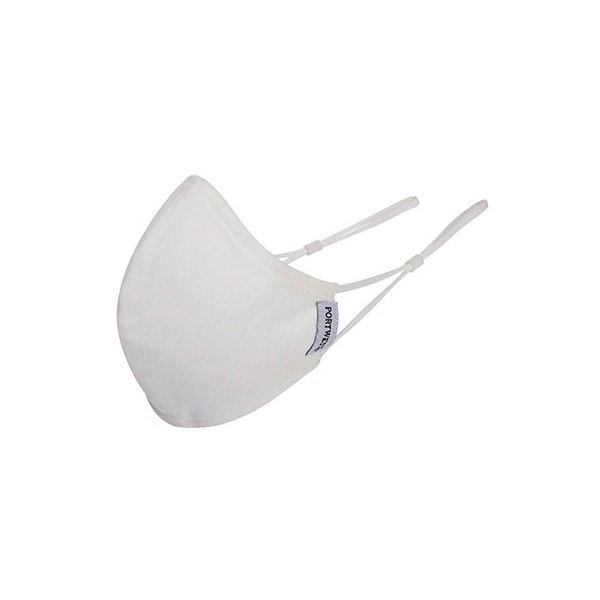 maszk, kétrétegű antimikrobiális, 25db, fehér