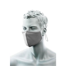 maszk, kétrétegű antimikrobiális orrnyereg borítással, 25db, heather szürke