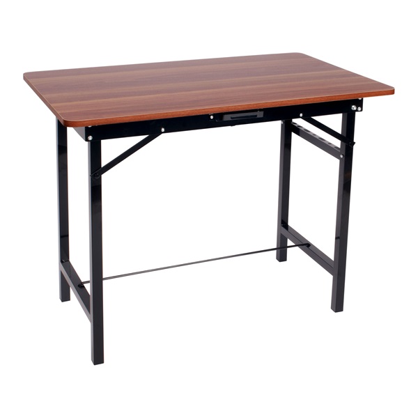 munkapad összecsukható; 800 mm, max. terhelés: 100kg, fém váz, MDF asztallap