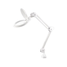 nagyító LED lámpa, asztali, Fehér, 10 W, 81 LED, 1000 Lm, 5× nagyítás; mechanikusan állítható rögzítés