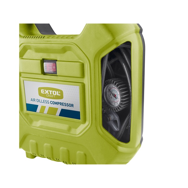 olajmentes légkompresszor, 1100W, 8 bar, beszívott levegő: 180l/min