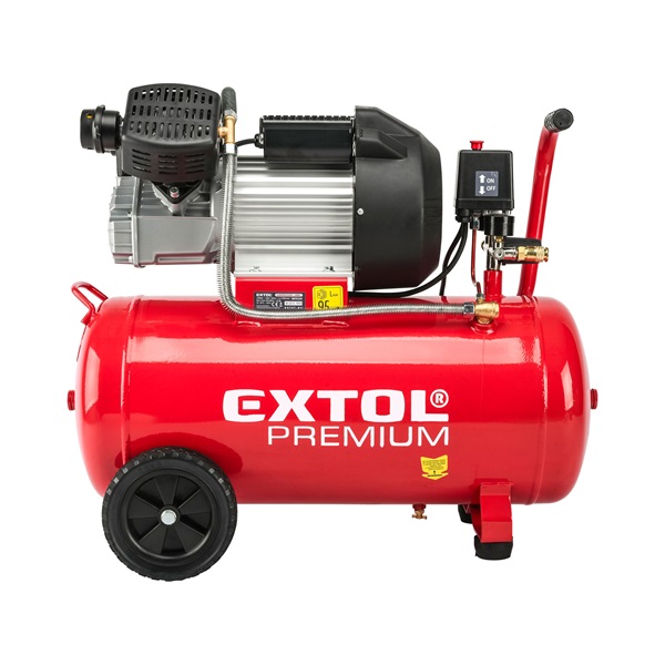 olajos légkompresszor, 2200W, 50l tartály, 8 bar; 356 l/min