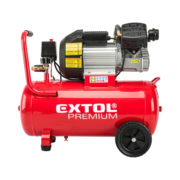 olajos légkompresszor, 2200W, 50l tartály, 8 bar; 356 l/min