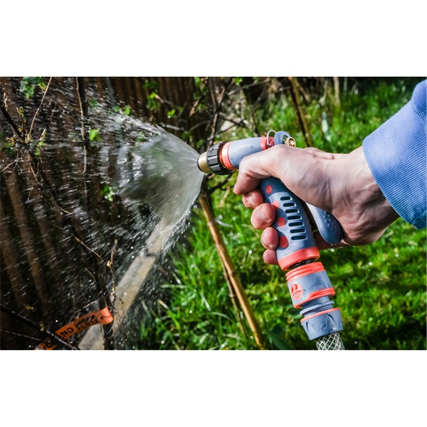 pisztoly szórófej, locsoló, rézfejes, állítható  GARDEN; kuplung csatlakozóval