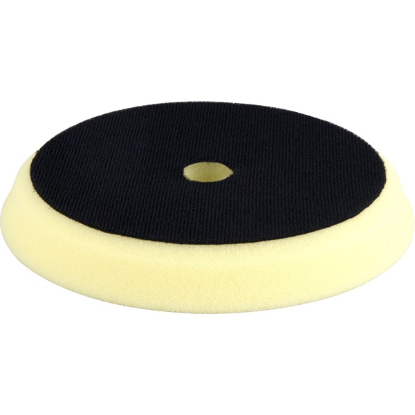 polírkorong, erős polírozás, T80, 150×25mm, tengely: 22 mm; sárga, tépőzáras