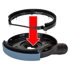 porelszívó adapter (feltét) sarokcsiszolóhoz, csiszoláshoz