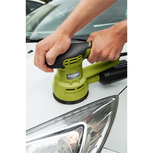 rotációs (excentrikus) csiszológép 430W; átmérő:125mm, ford.:5000-13000