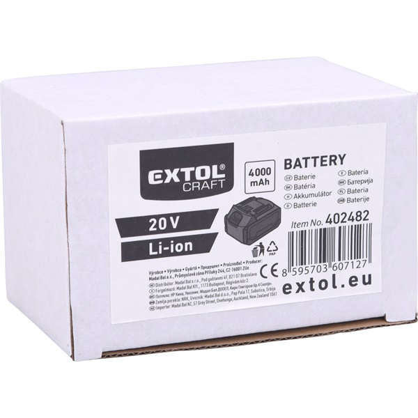 tartalék akku Power Share Li-ion 20 V, 4000 mA