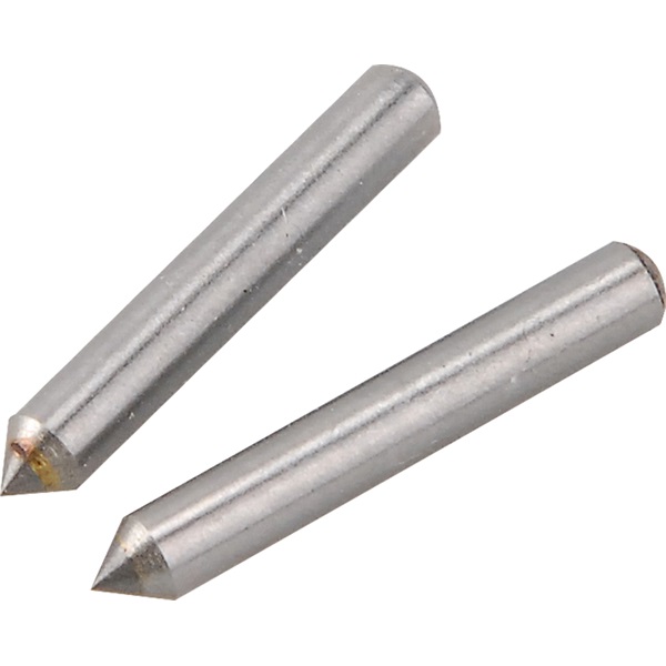 tartalék gravírozó fej, 2 db, a 404130 mini gravírozó géphez; volfrám karbid (vídia), 3,1×21 mm