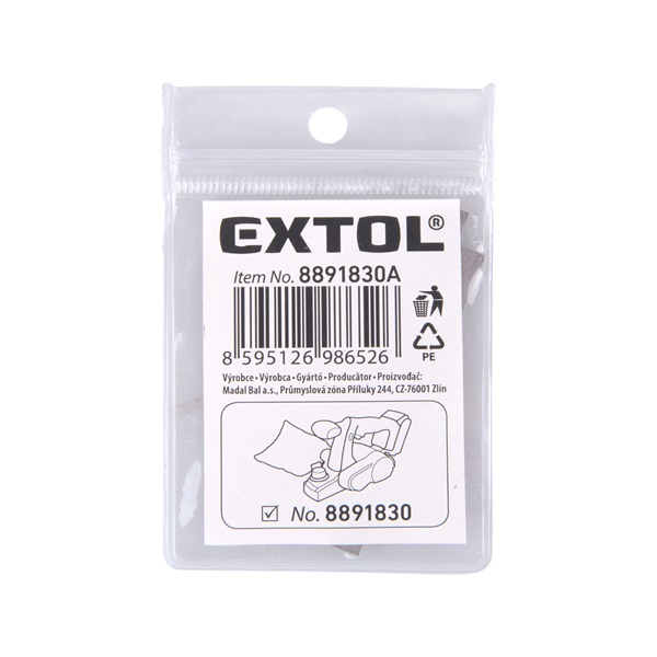 tartalék gyalukés, 60 mm, 2 db, 8891830 gyalugéphez, HSS gyorsacél