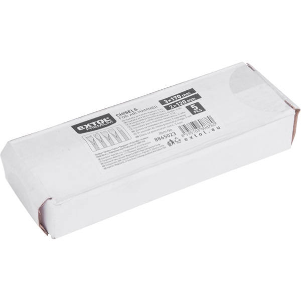 véső klt. 5db, 10mm (3/8") hatszög befogás (használható a 8865022 géphez)