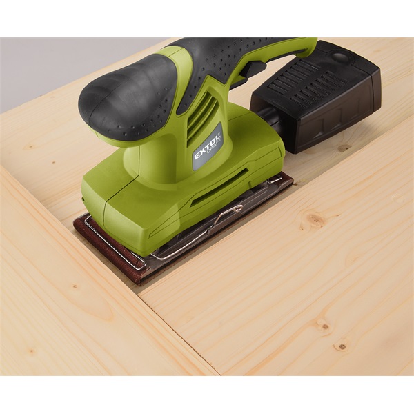 vibrációs csiszológép 200W, 90×187mm; 11000/perc, alu és tépőzáras talp