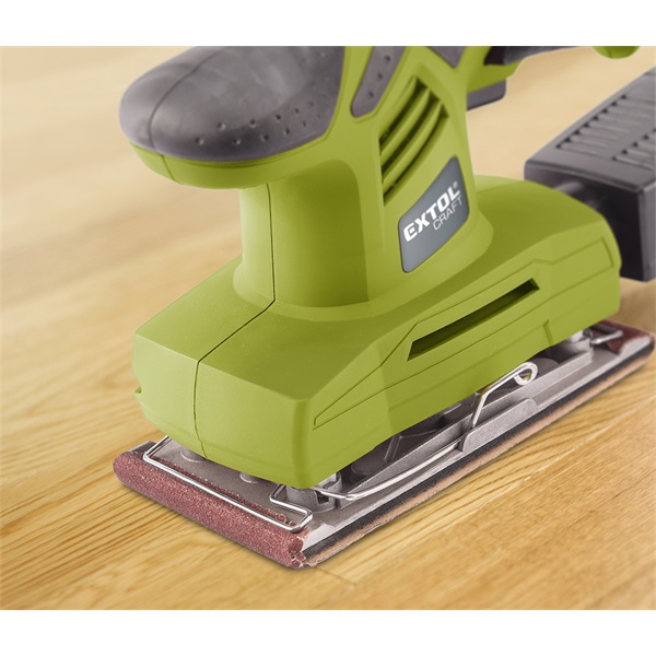 vibrációs csiszológép 200W, 90×187mm; 11000/perc, alu és tépőzáras talp