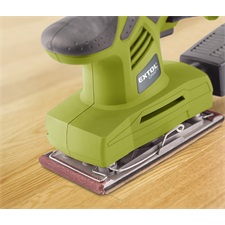 vibrációs csiszológép 200W, 90×187mm; 11000/perc, alu és tépőzáras talp